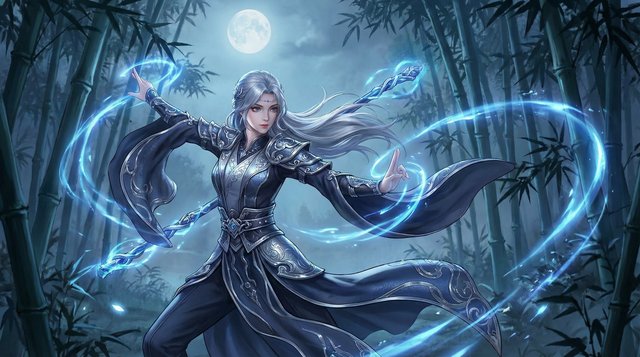 海角视频精选视频：月下剑影